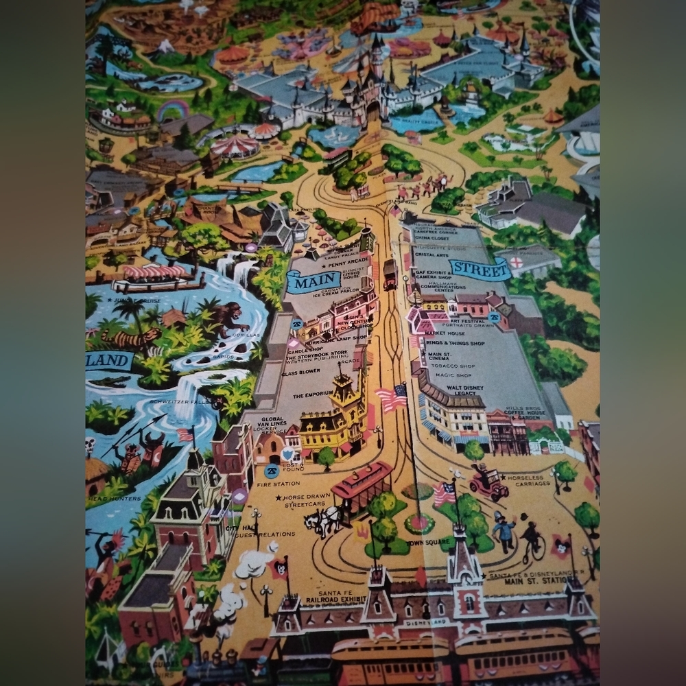 Vintage Disneyland Map